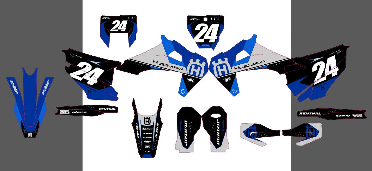 HUSQVARNA TC FC FS 125 250 350 450 2019-2022 - D