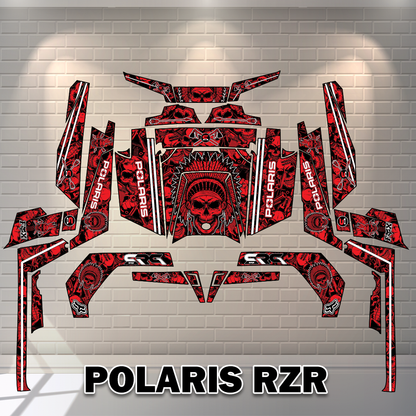 UTV Polaris RZR900 - SKULL Design