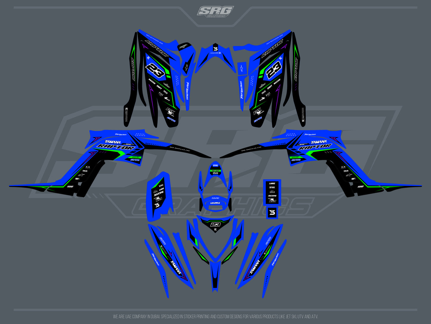 Yamaha ATV RAPTOR 700 2013+ - Design No.9