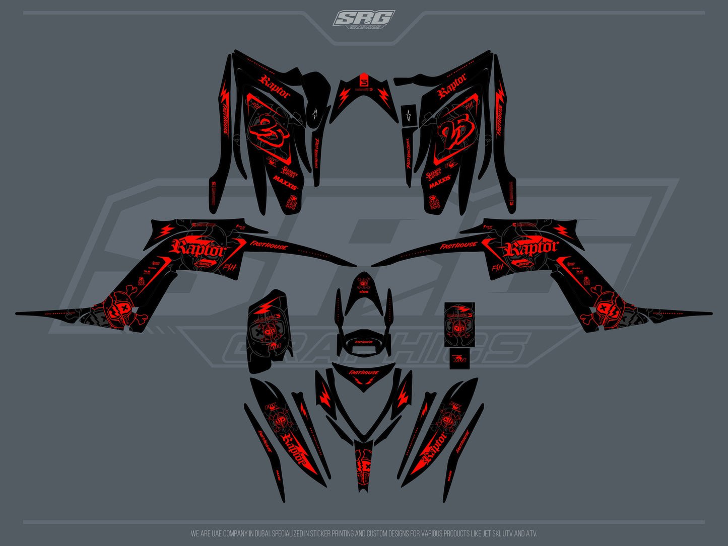Yamaha ATV RAPTOR 700 2013+ - Design No.10