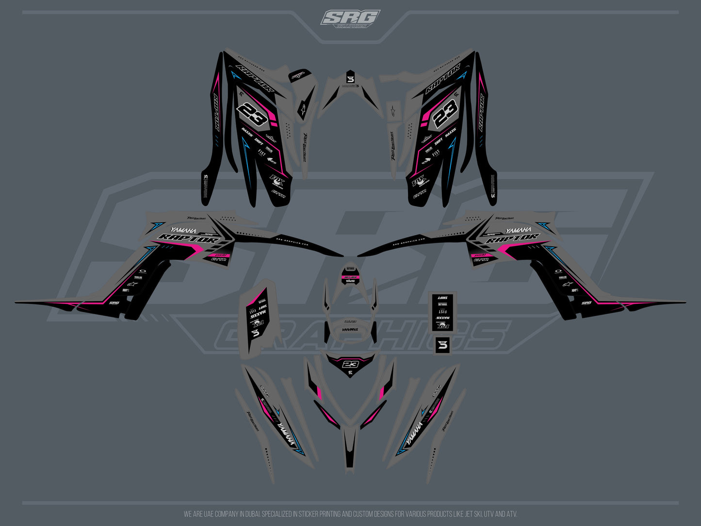 Yamaha ATV RAPTOR 700 2013+ - Design No.9