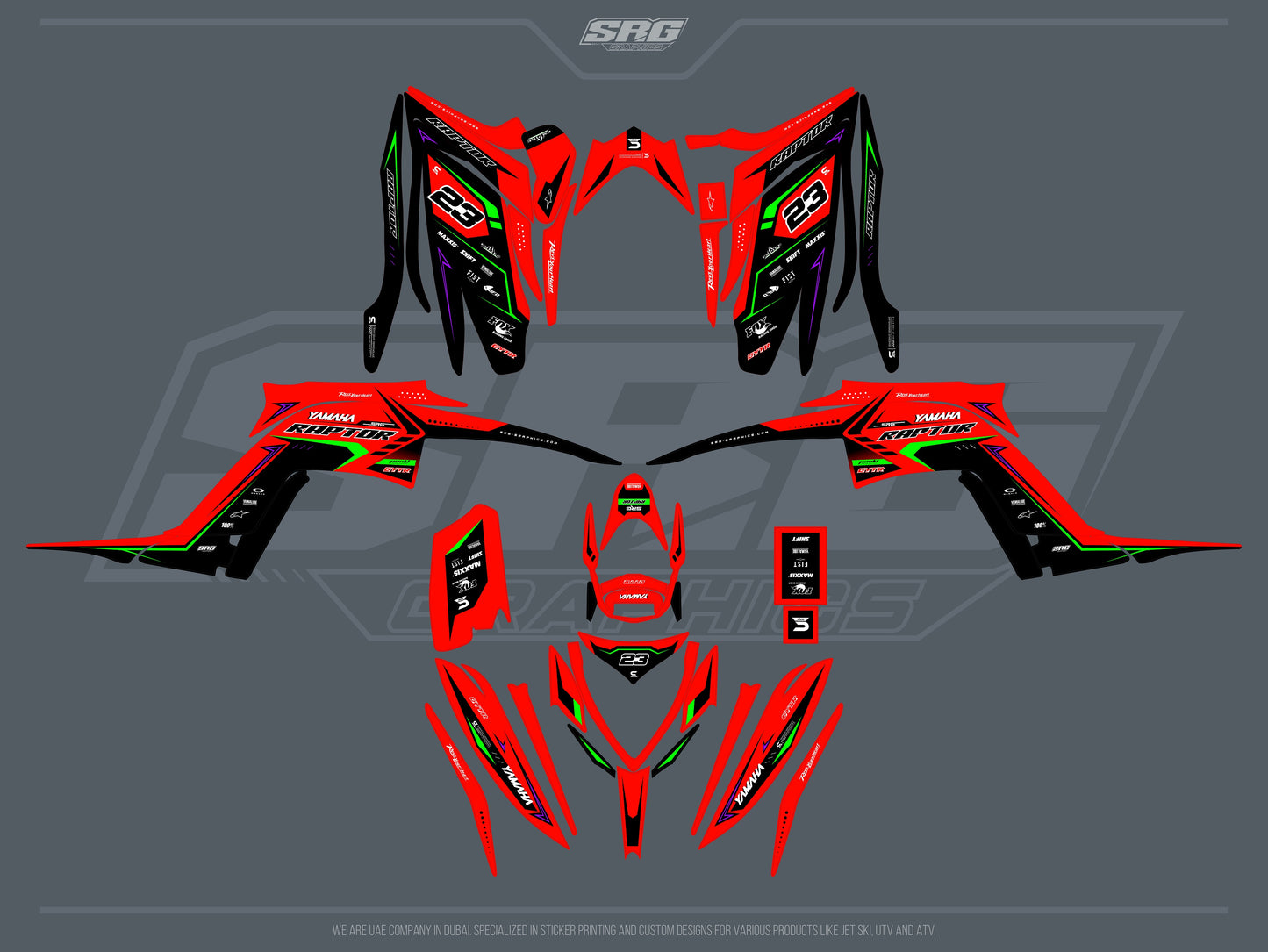 Yamaha ATV RAPTOR 700 2013+ - Design No.9
