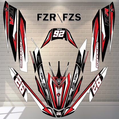 Yamaha FZR / FZS - WAVY DOTS