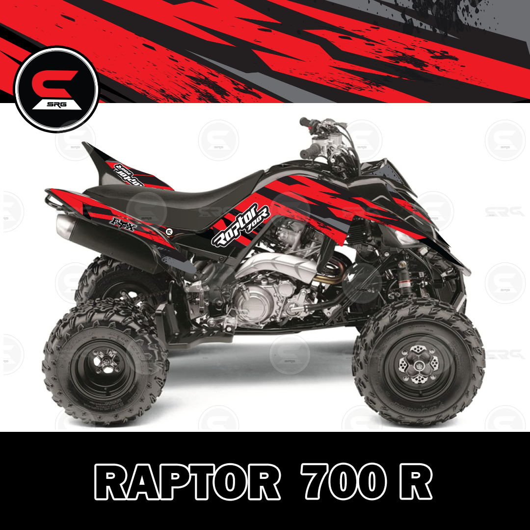 Modèles vectoriels Yamaha Raptor YFM 700 ATV 2013-2025 pour kit graphique personnalisé de stickers quad / eps / ai / svg / pdf / png - France Modèles vectoriels Yamaha Raptor YFM 700 ATV 2013-2025 pour kit graphique personnalisé de stickers quad / eps / ai / svg / pdf / png - France
