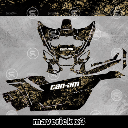 Can Am Maverick X3 UTV - MOTOR SPLASH Design 2