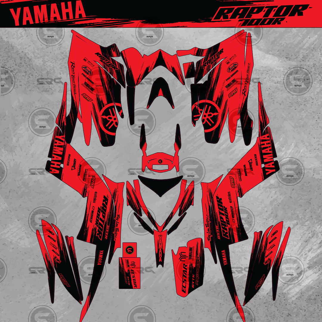 Yamaha ATV RAPTOR 700 2013+ - Design No.8 A